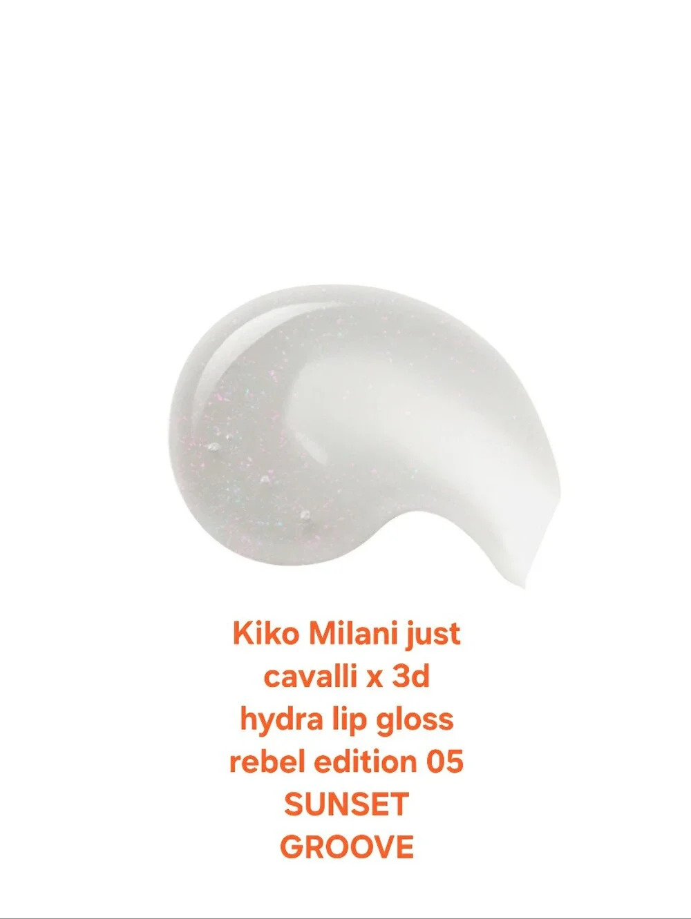 Kiko Milani just cavalli x 3d hydra lip gloss rebel edition 05 SUNSET GROOVE.